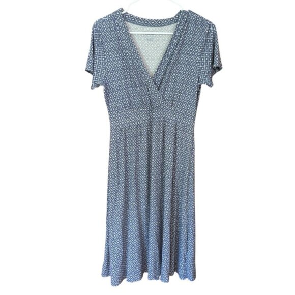 L.L. Bean Blue Casual Dress Small – Stretch Everyday Wear Comfortable - Picture 1 of 6